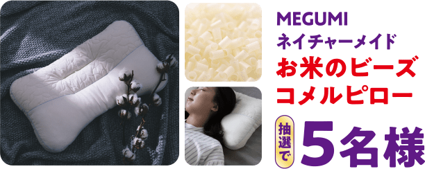 MEGUMI ネイチャーメイド お米のビーズコメルピロー